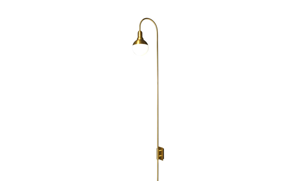 Бра Helmet Curve brass