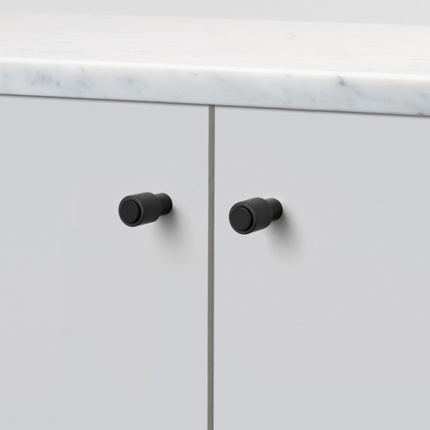 Дверная ручка Cast Knob Welders Black (набор 2 шт)
