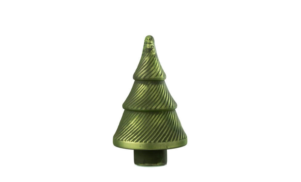 Фигурка Christmas Tree Ribbed Matt Green 30 см