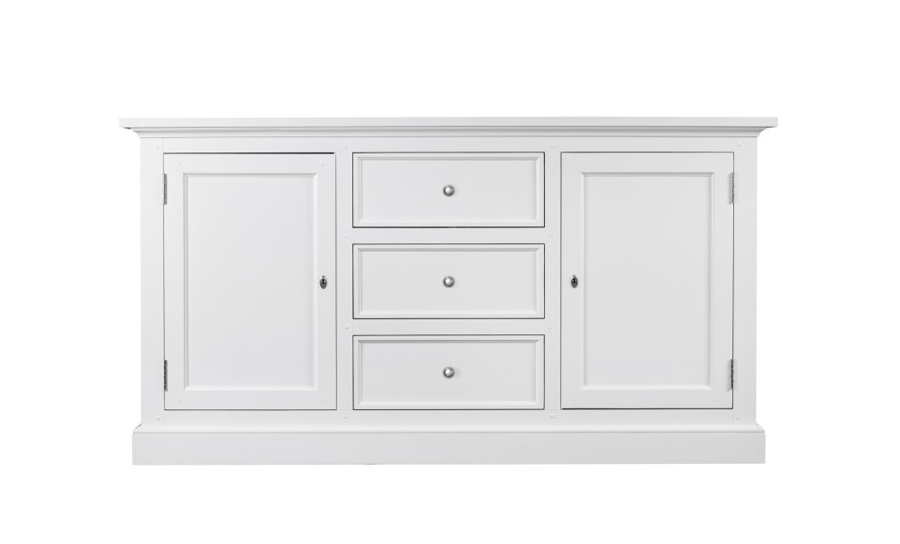 Комод Оксфорд с глухими дверцами белый