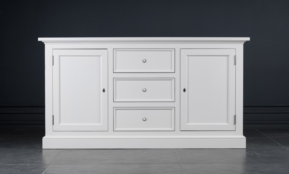 Комод Оксфорд с глухими дверцами белый