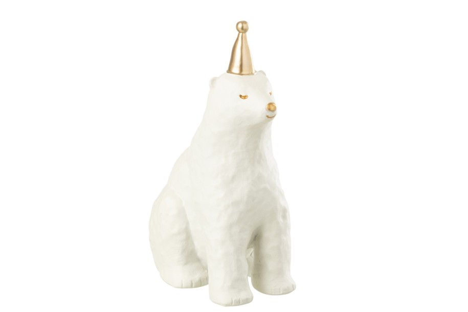 Фигурка Polar Bear White/Gold 25 см
