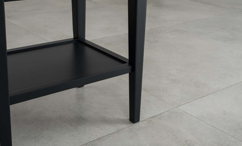 Прикроватная тумба Оксфорд с 1 ящиком чёрная