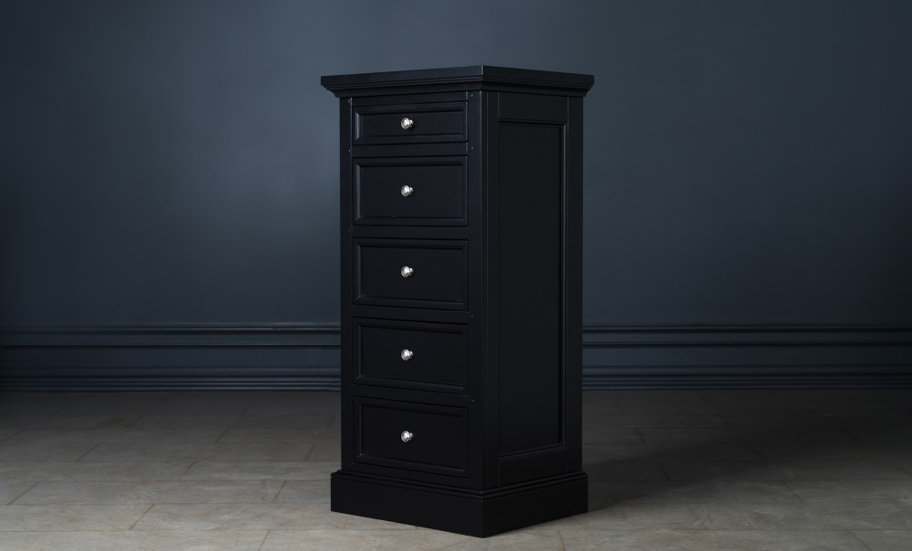 Комод Оксфорд высокий чёрный