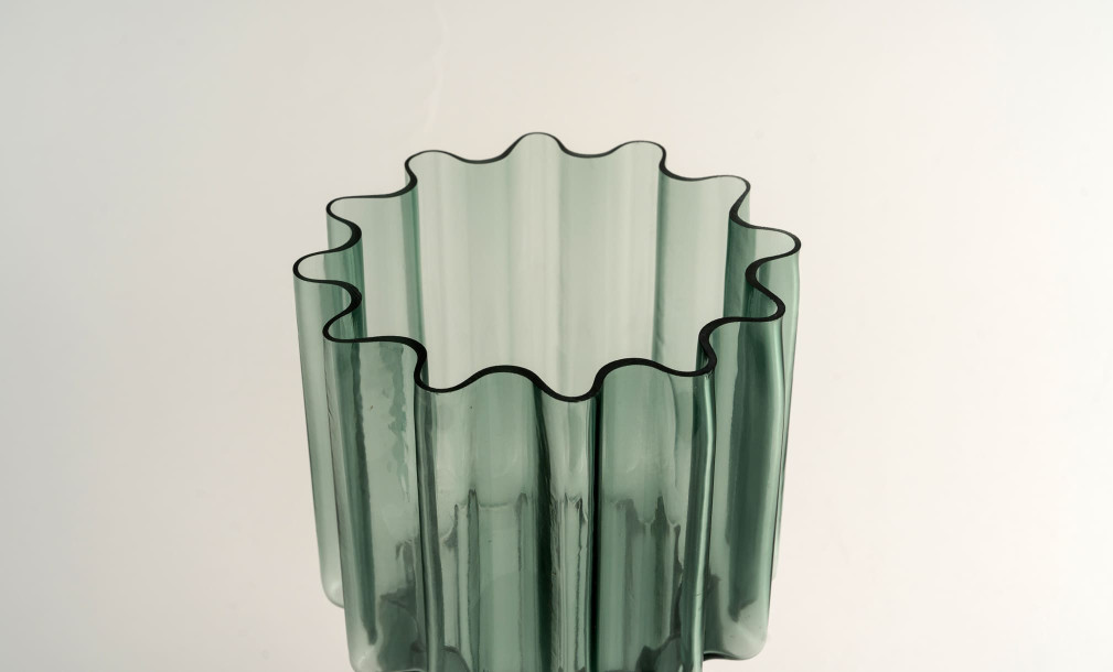 Ваза Crystal green L