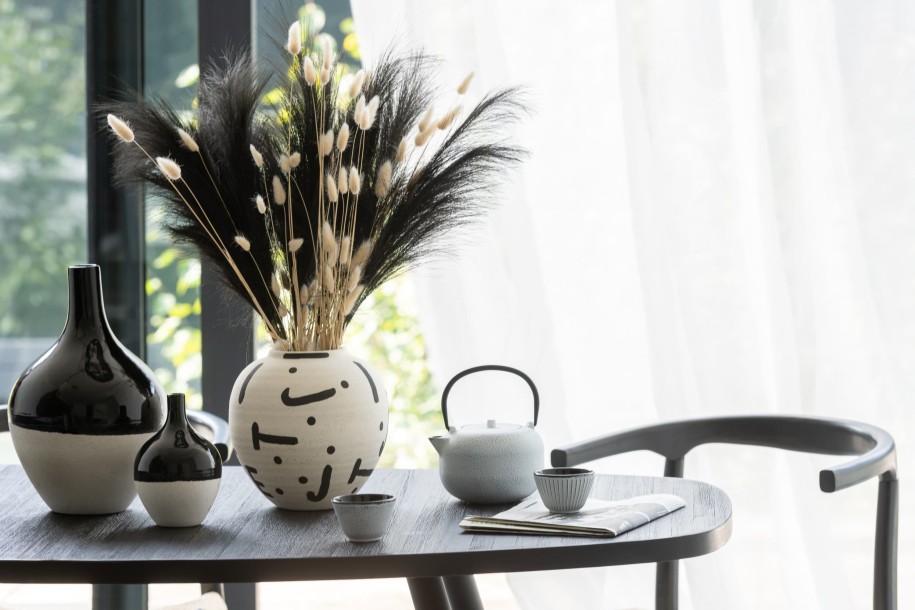 Ваза Iva Black White L