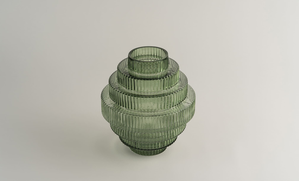 Ваза Opus green L