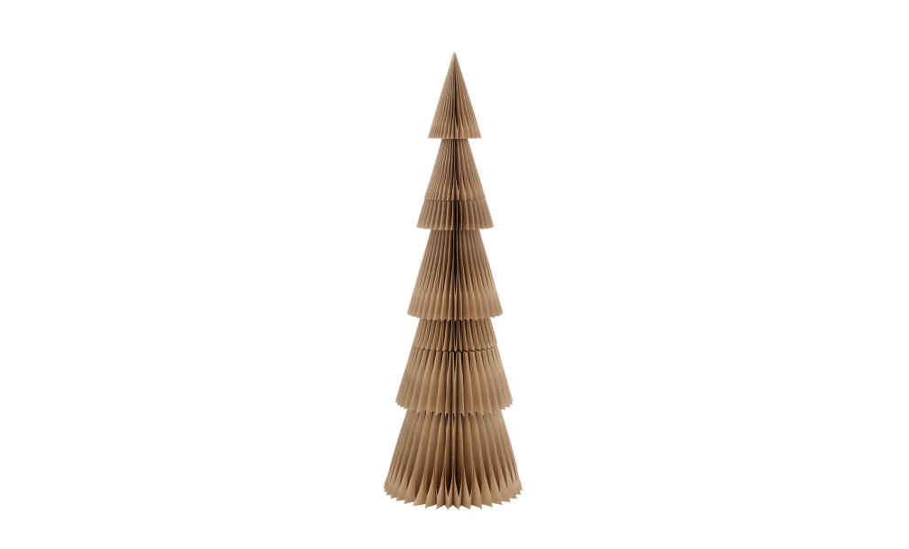 Фигурка Paper Christmas Tree beige M