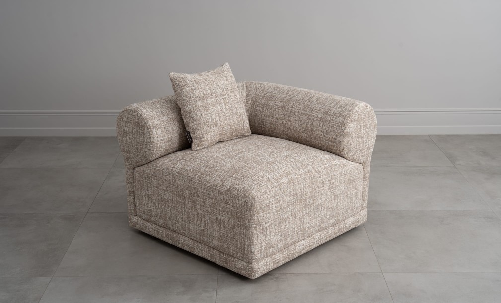 Диван Лугано одноместная секция с подлокотником правая