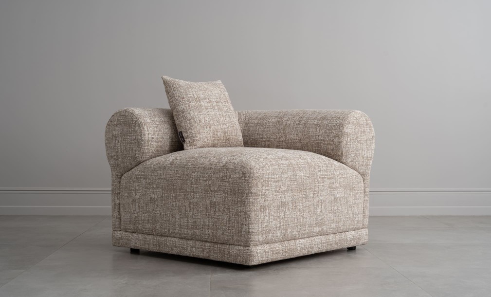 Диван Лугано одноместная секция с подлокотником правая