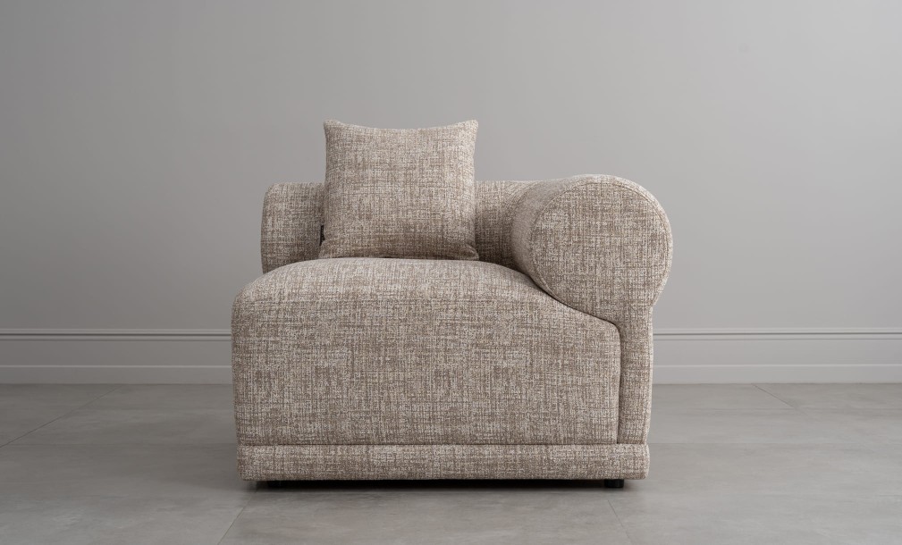 Диван Лугано одноместная секция с подлокотником правая