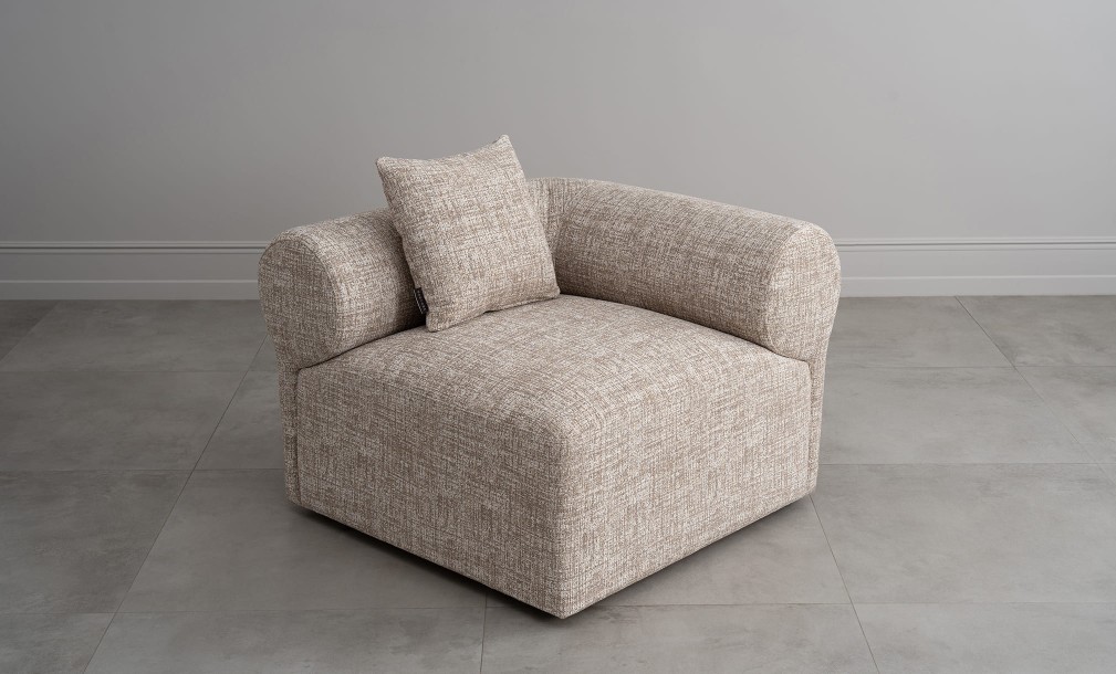 Диван Лугано одноместная секция с подлокотником правая