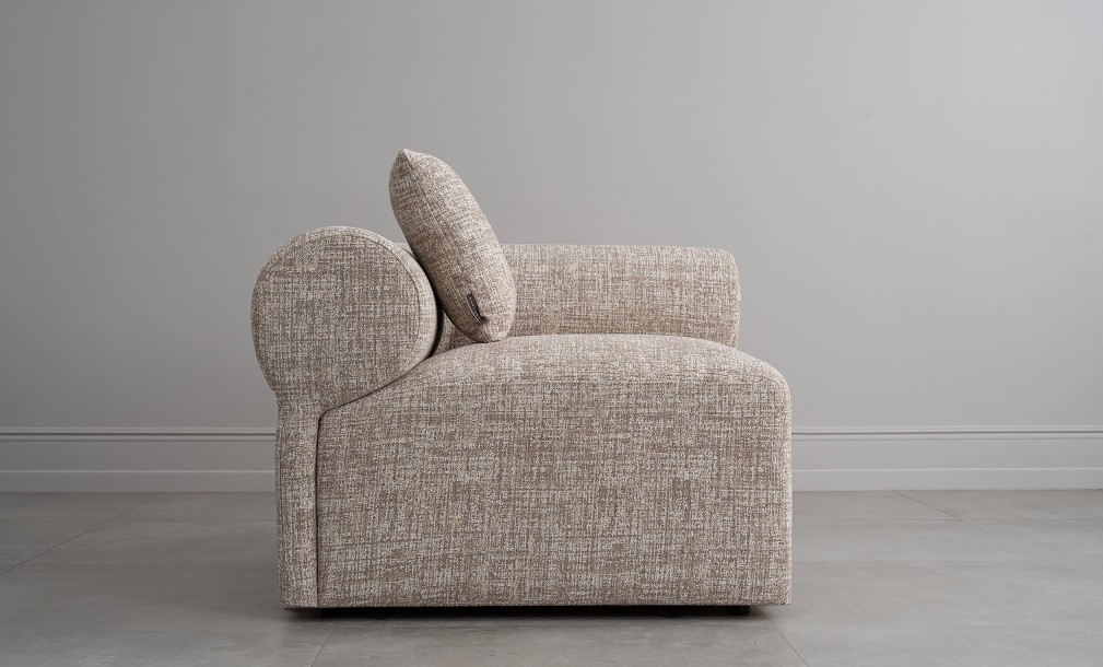 Диван Лугано одноместная секция с подлокотником правая