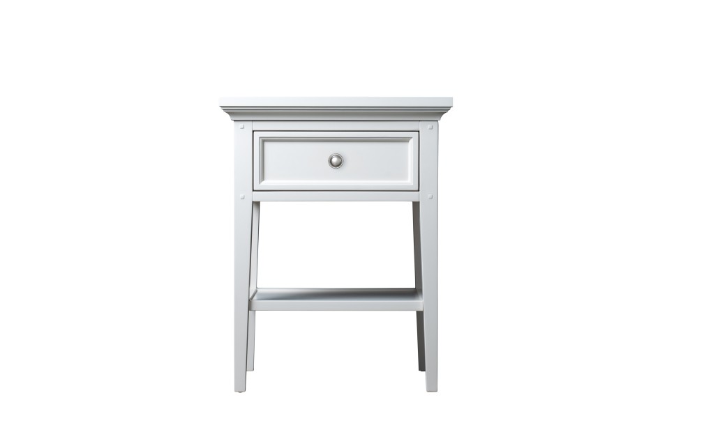 Прикроватная тумба Оксфорд с 1 ящиком белая