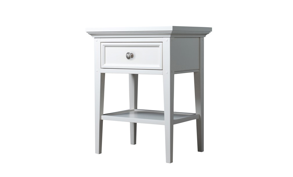 Прикроватная тумба Оксфорд с 1 ящиком белая