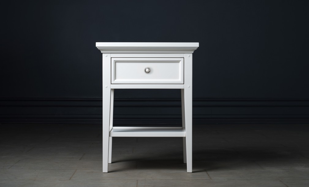 Прикроватная тумба Оксфорд с 1 ящиком белая