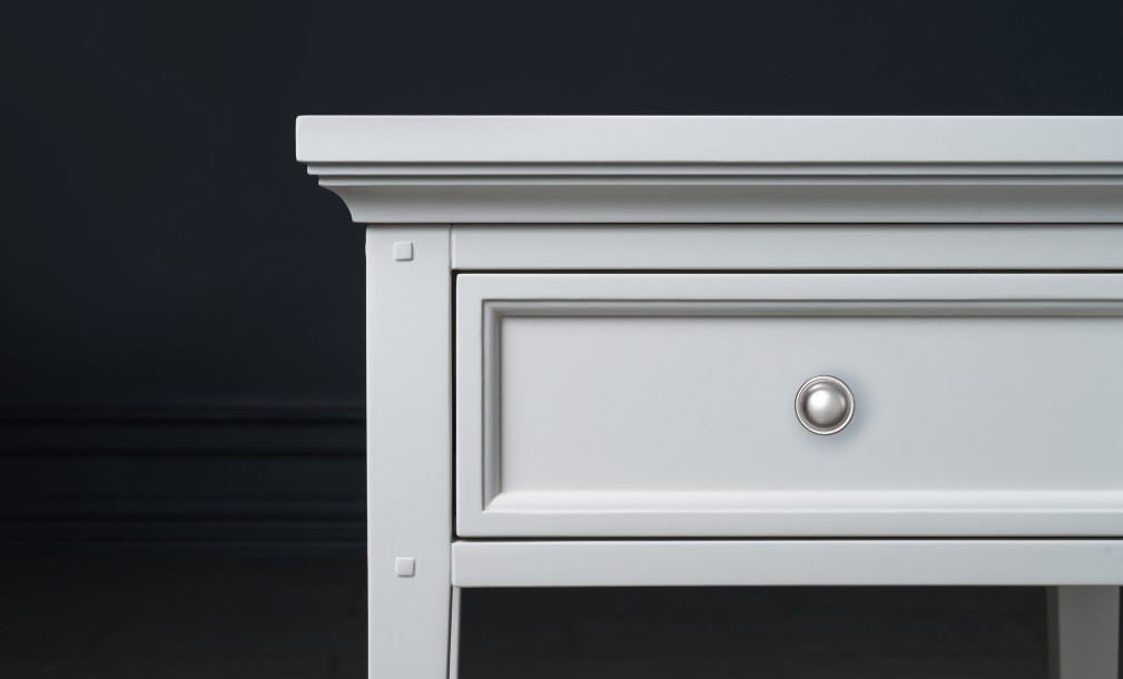 Прикроватная тумба Оксфорд с 1 ящиком белая