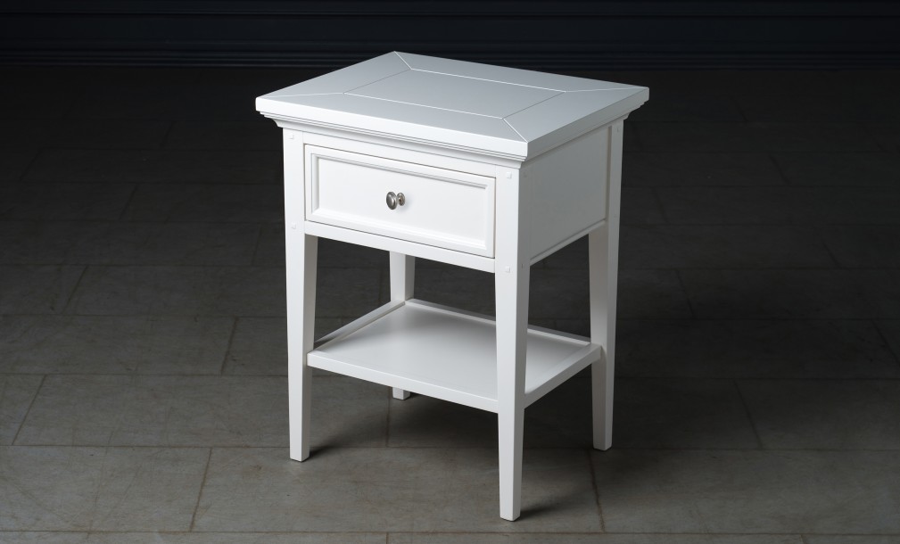 Прикроватная тумба Оксфорд с 1 ящиком белая