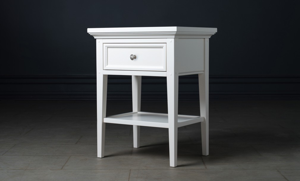 Прикроватная тумба Оксфорд с 1 ящиком белая