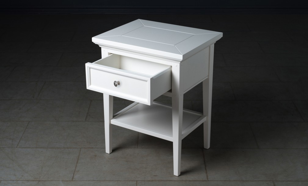 Прикроватная тумба Оксфорд с 1 ящиком белая