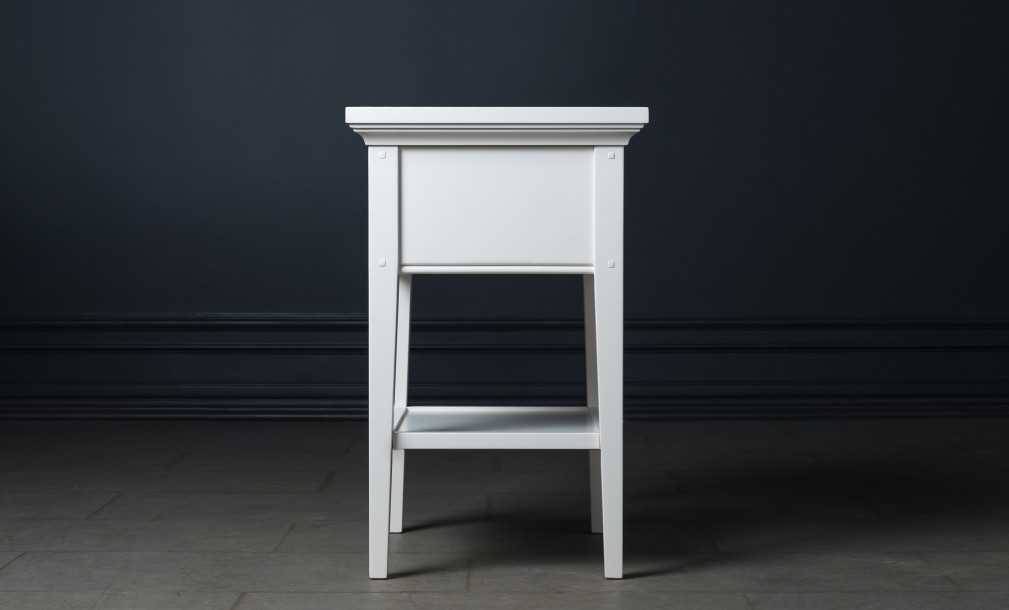 Прикроватная тумба Оксфорд с 1 ящиком белая