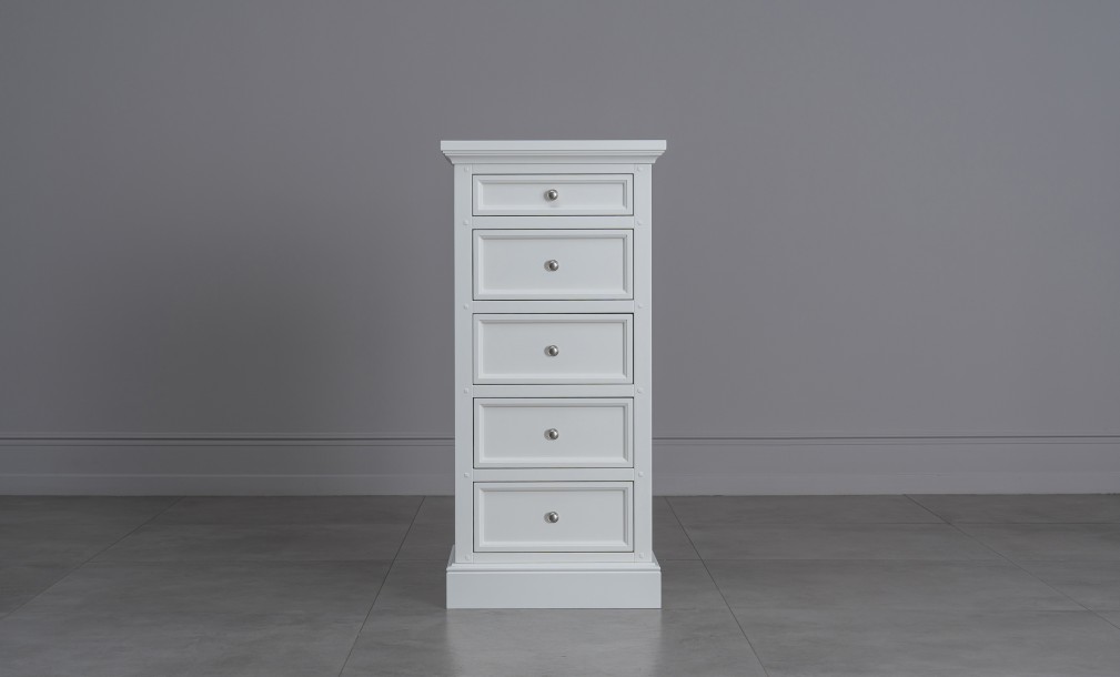 Комод Оксфорд высокий белый