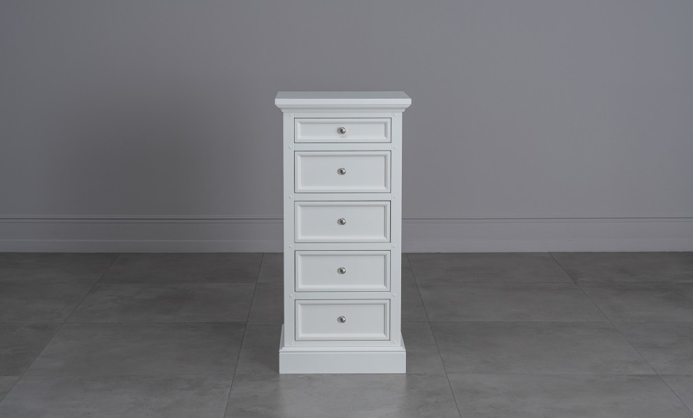 Комод Оксфорд высокий белый