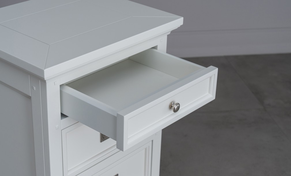 Комод Оксфорд высокий белый