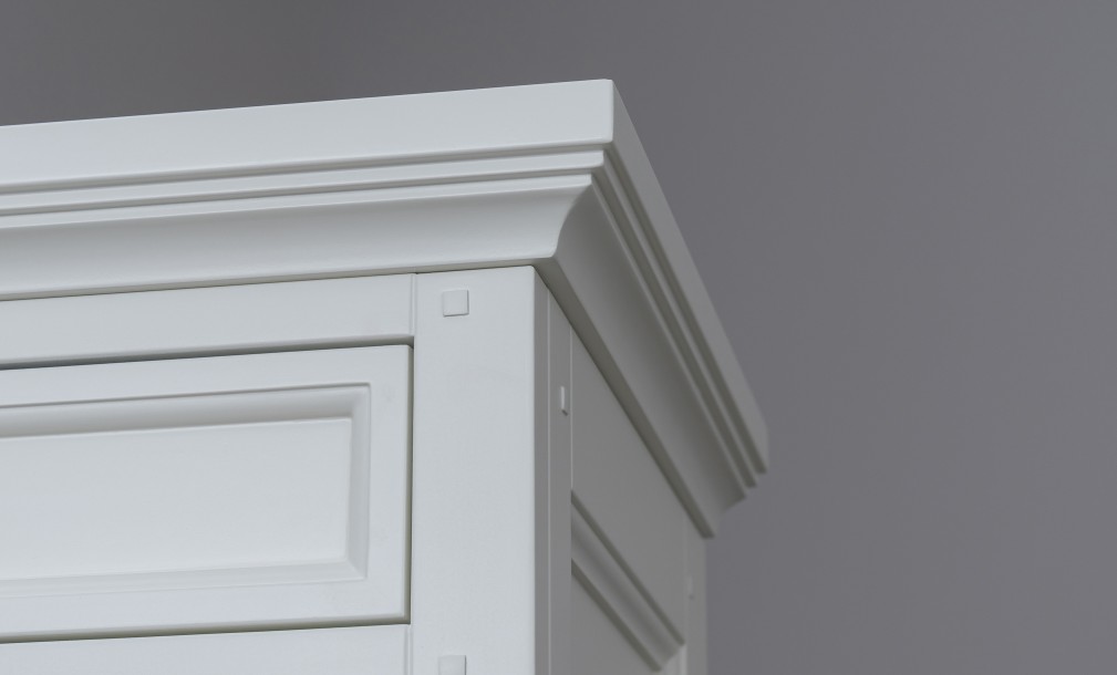 Комод Оксфорд высокий белый