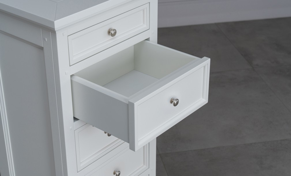 Комод Оксфорд высокий белый