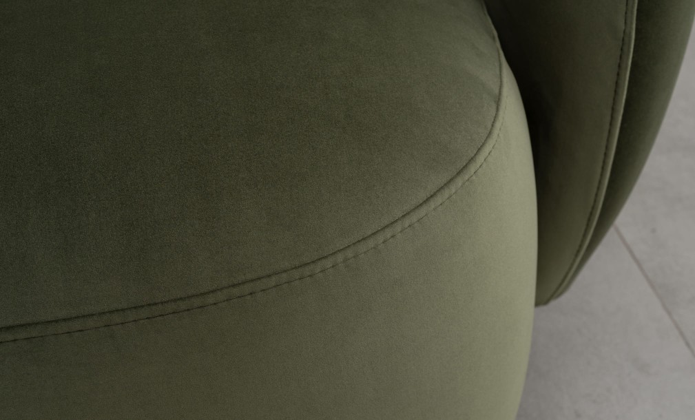 Крутящееся кресло Lilly зелёное