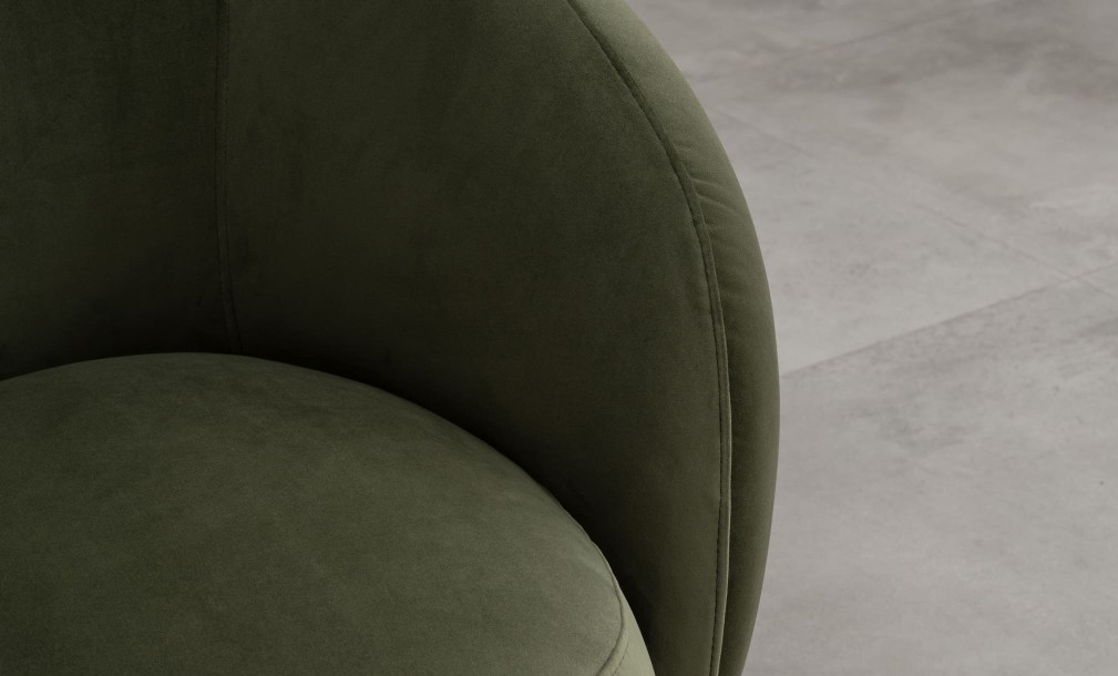 Крутящееся кресло Lilly зелёное