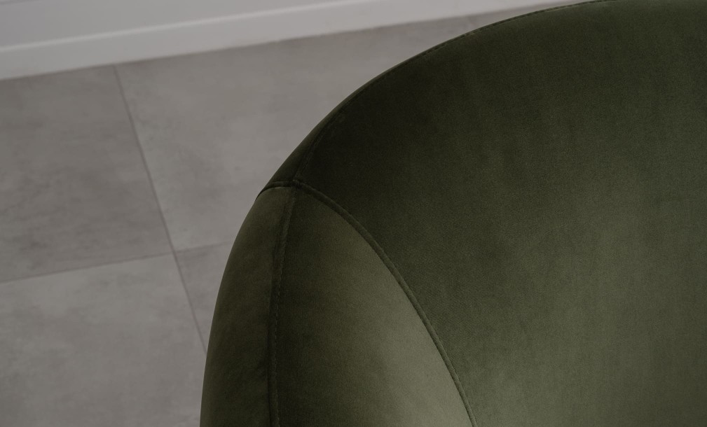 Крутящееся кресло Lilly зелёное