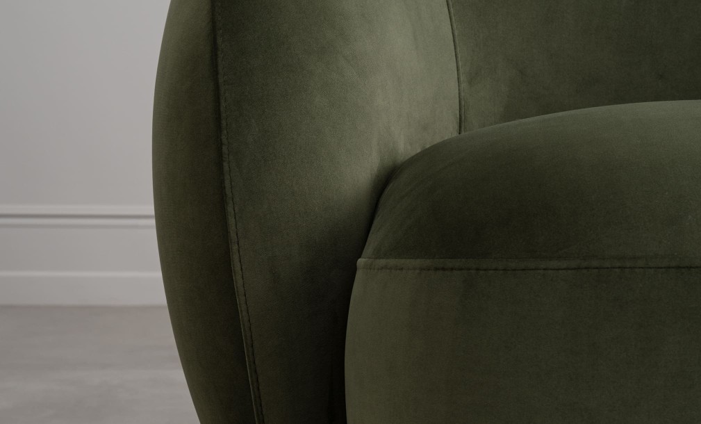 Крутящееся кресло Lilly зелёное