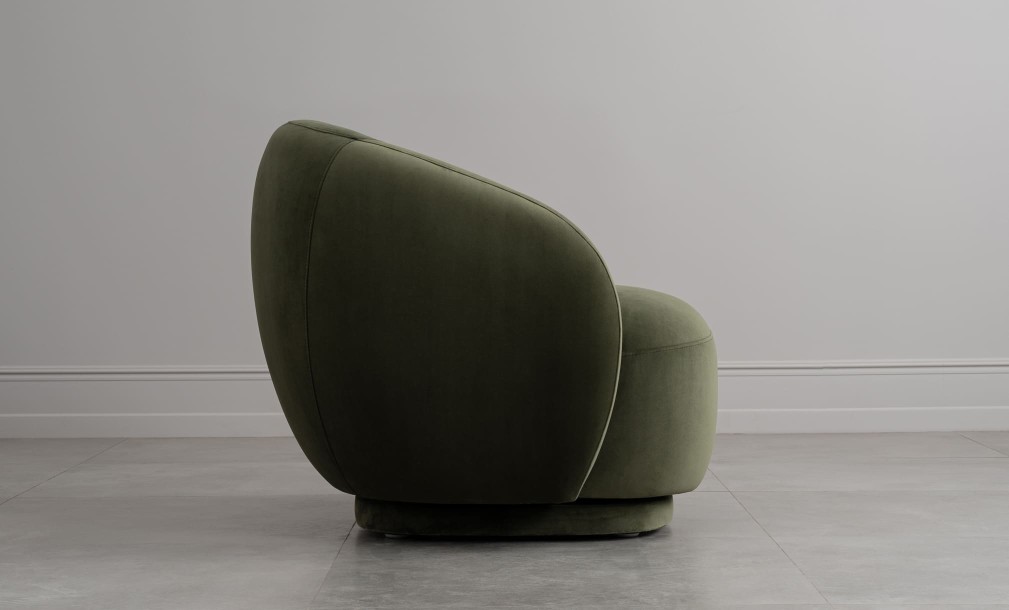 Крутящееся кресло Lilly зелёное