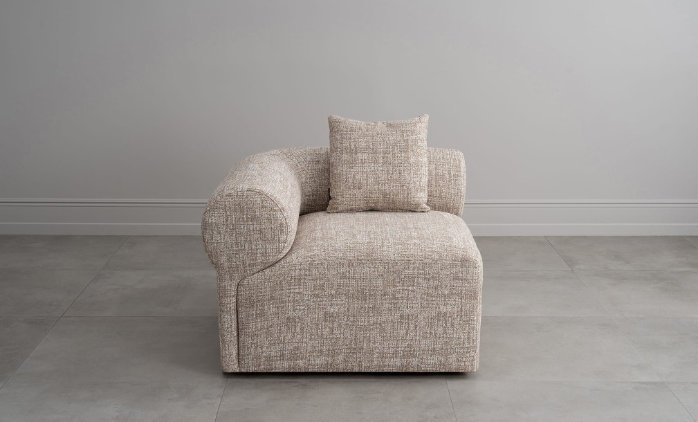 Диван Лугано одноместная секция с подлокотником левая