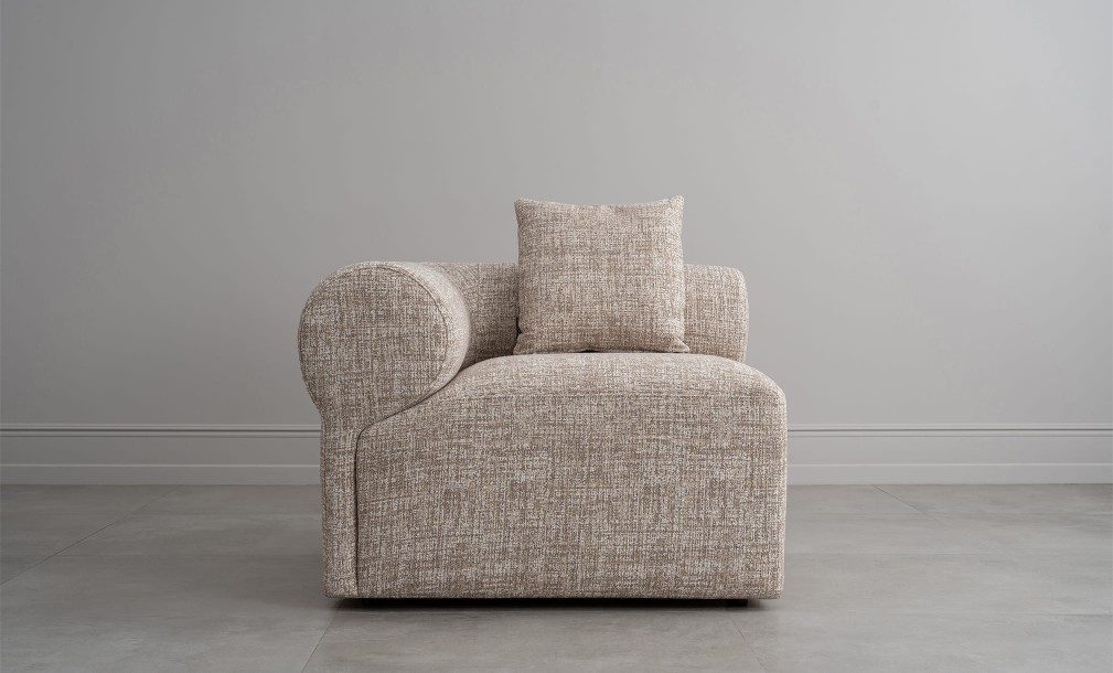 Диван Лугано одноместная секция с подлокотником левая