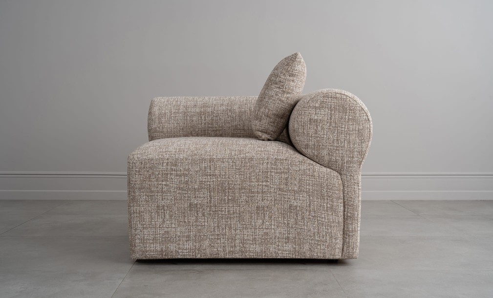 Диван Лугано одноместная секция с подлокотником левая