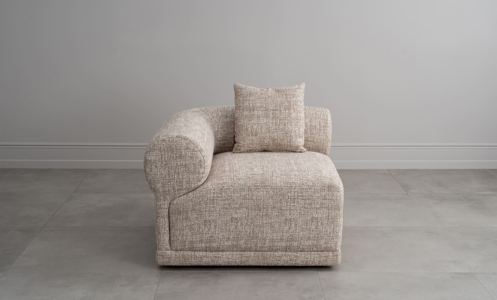 Диван Лугано одноместная секция с подлокотником левая