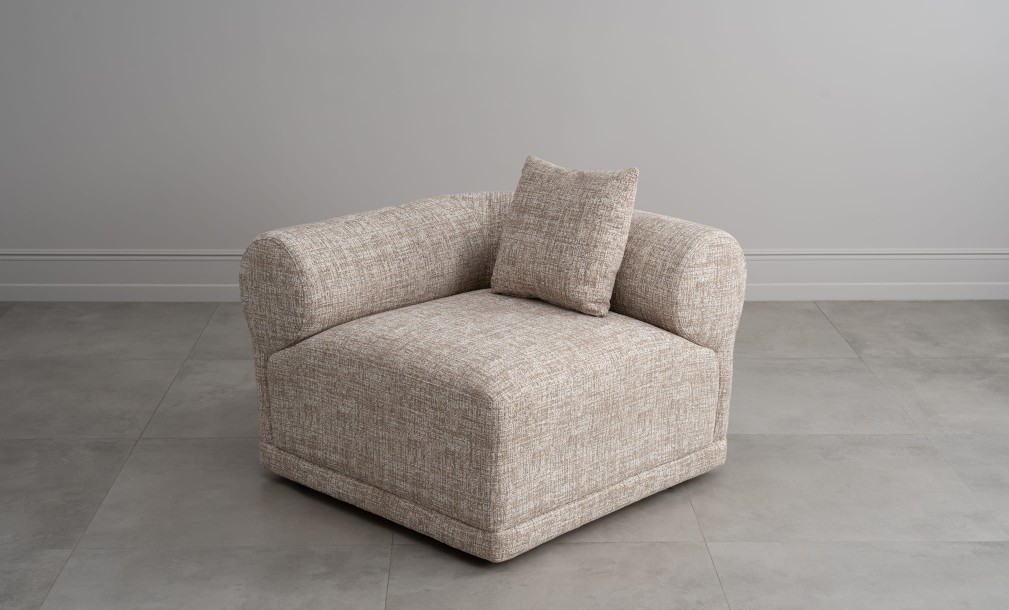 Диван Лугано одноместная секция с подлокотником левая