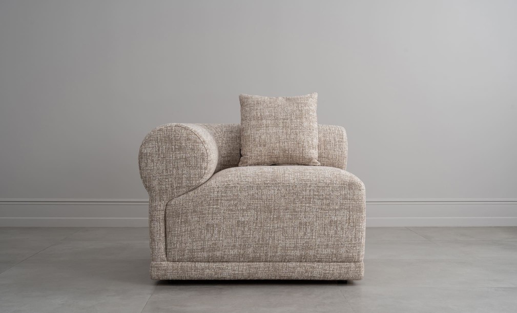 Диван Лугано одноместная секция с подлокотником левая