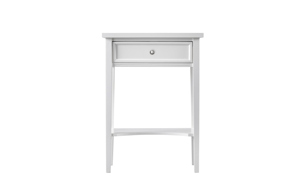 Прикроватная тумба Оксфорд высокая с 1 ящиком белая