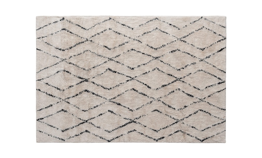 Ковёр Vasu с чёрным орнаментом