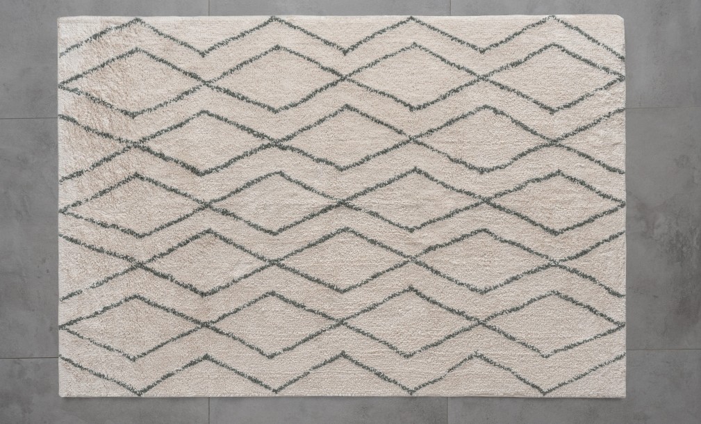 Ковёр Vasu 120x180 см с зелёным орнаментом