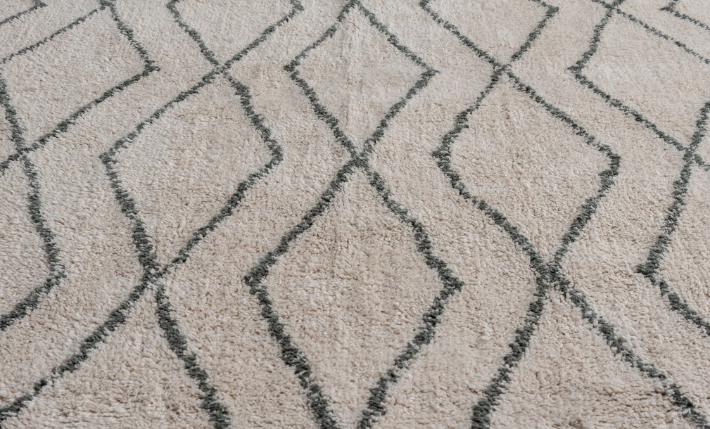 Ковёр Vasu 120x180 см с зелёным орнаментом