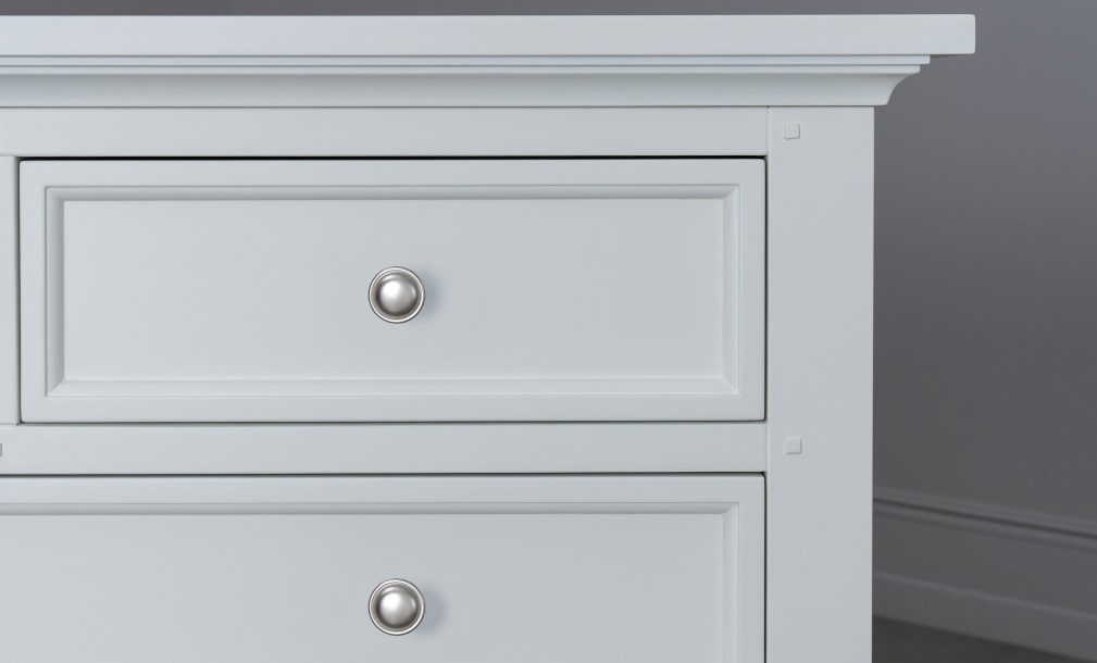 Комод Оксфорд с 5-ю ящиками белый