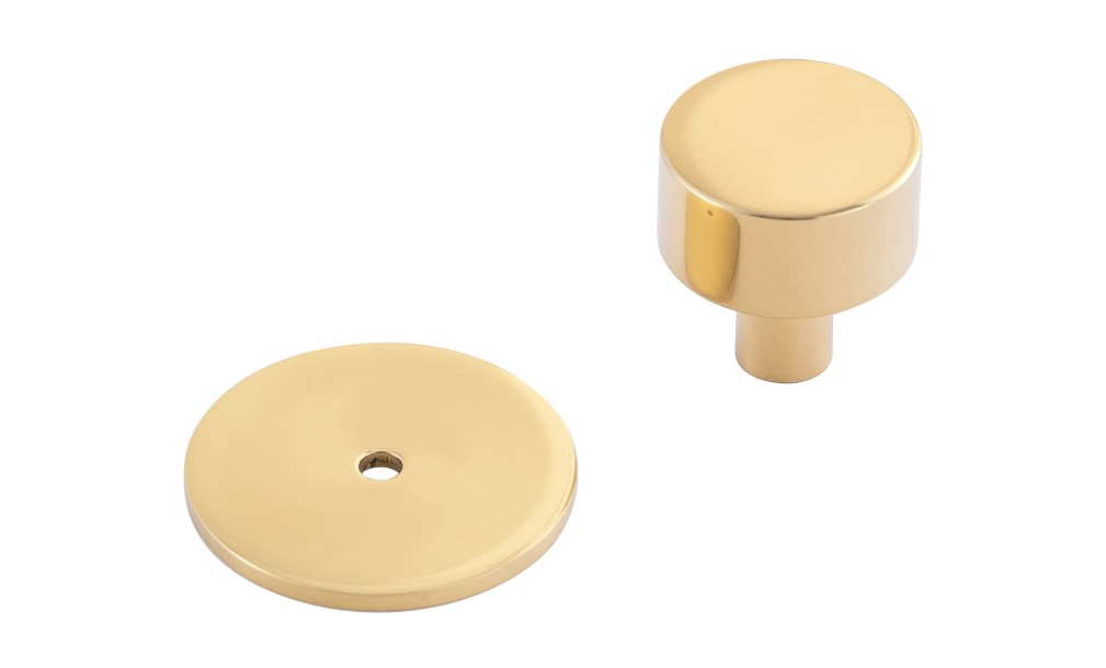 Ручка-кнопка Button aged brass