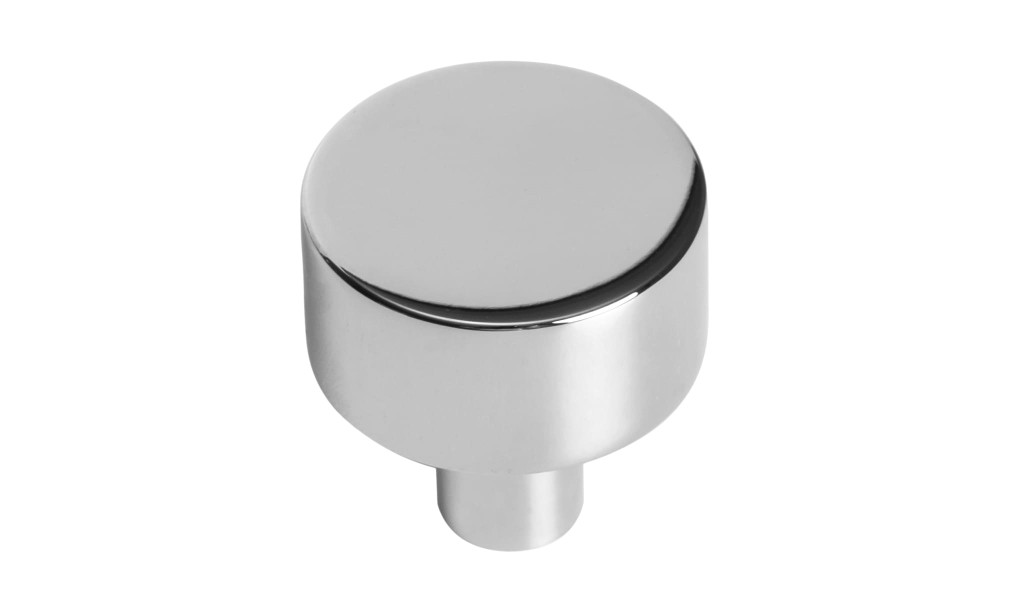 Ручка-кнопка Button polished nickel