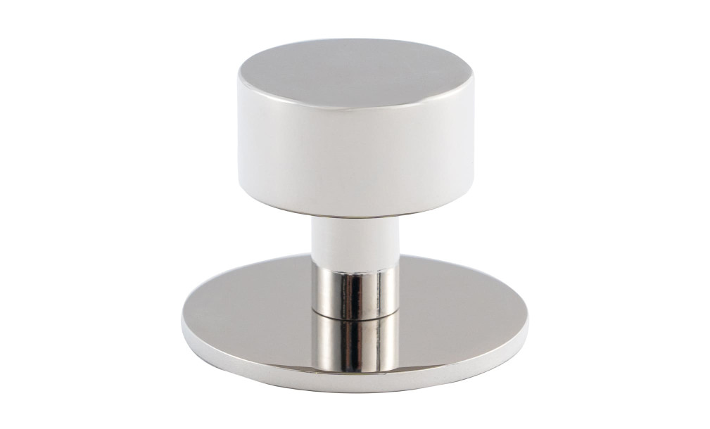 Ручка-кнопка Button polished nickel