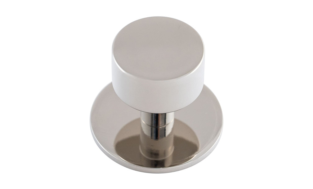 Ручка-кнопка Button polished nickel